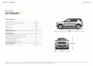 Opel gazetka | Frontera Strona 22