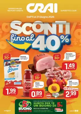 Crai (valido fino al 21-06)