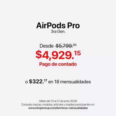 iShop Mixup (válido hasta 21-06)