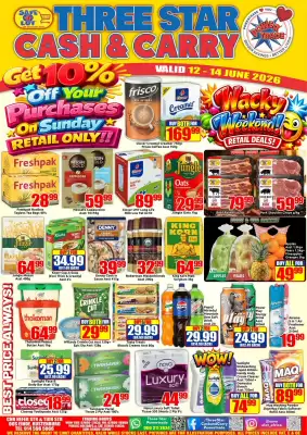 Three Star Cash and Carry (valid until 14-06)