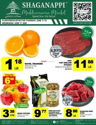 Shaganappi Mediterranean Market (valid until 17-06)