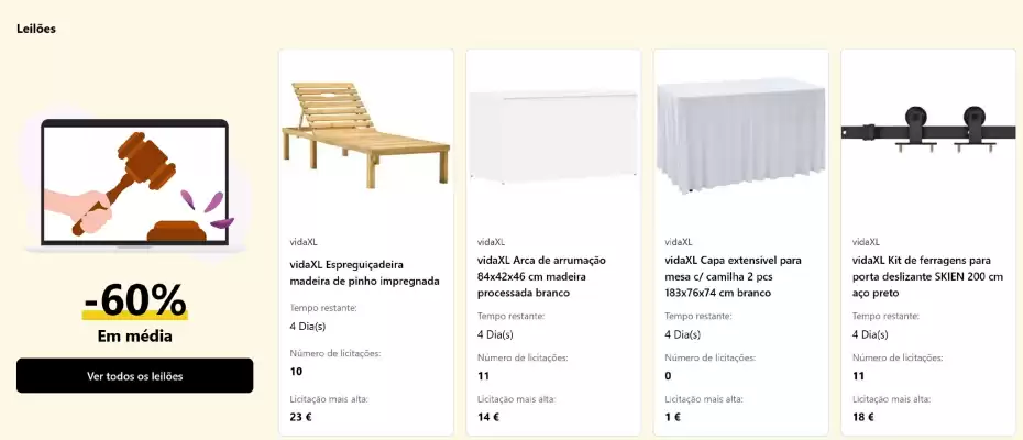 VidaXL (válido até 24-06)