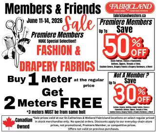 Fabricland flyer Page 1