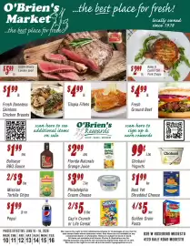 O'briens Market weekly ad week 24 Page 1