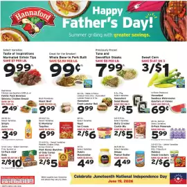 Hannaford flyer week 25 Page 1