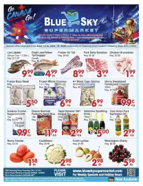 Blue Sky Supermarket flyer week 24 Page 1