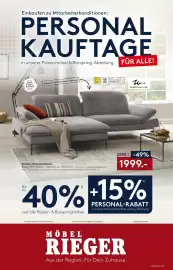 Möbel Rieger Prospekt Seite 1