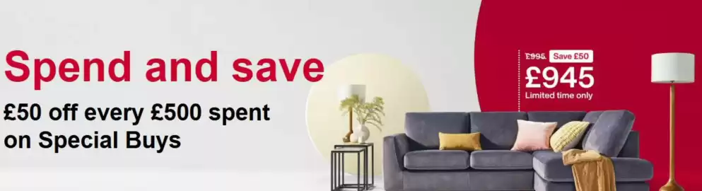 Furniture Village leaflet Page 1