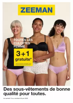 Zeeman (valable jusqu'au 26-06)