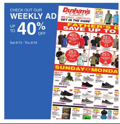 Dunham's Sports (valid until 18-06)