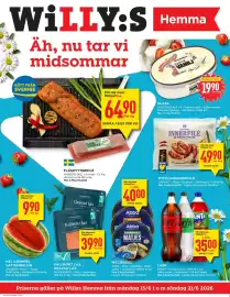 Willys Hemma reklamblad vecka 25 Sida 1