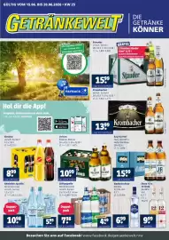 Getränkewelt Prospekt woche 25 Seite 1