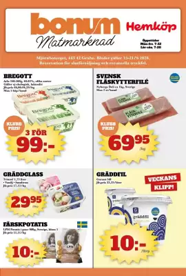 Bonum Matmarknad reklamblad (giltig till och med 21-06)