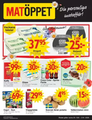Matöppet (giltig till och med 21-06)