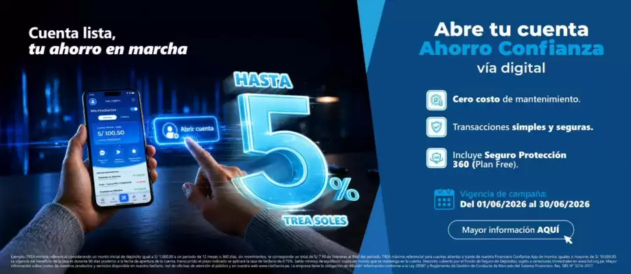 Financiera Confianza (válido hasta 30-06)
