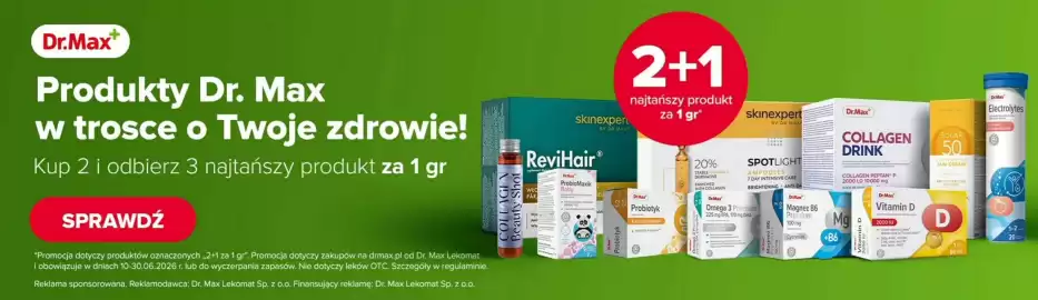 Drogeria Dr.Max gazetka Strona 1