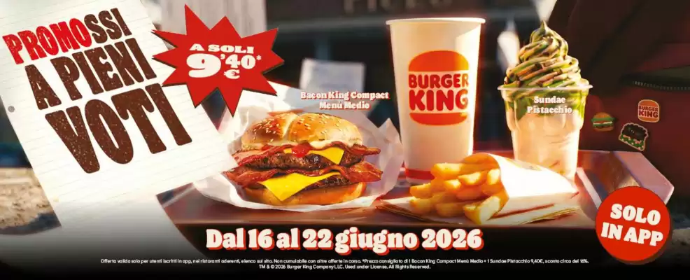 Burger King (valido fino al 22-06)