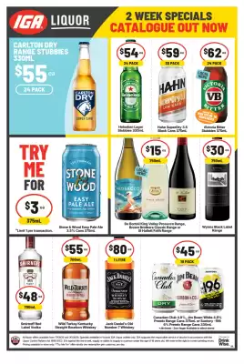 IGA Liquor (valid until 30-06)
