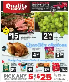 Quality Foods flyer week 25 Page 1