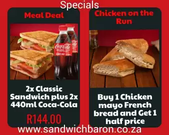 Sandwich Baron catalogue Page 1