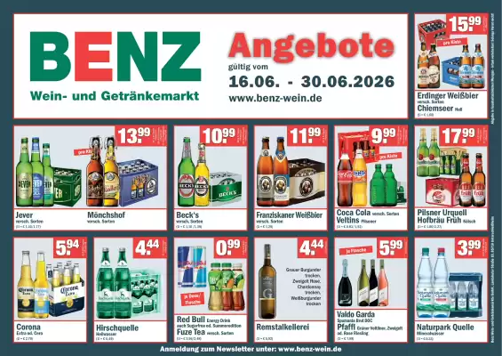 Benz Getränke (gültig bis 30-06)