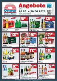 Orterer Getränkemarkt Prospekt Seite 1