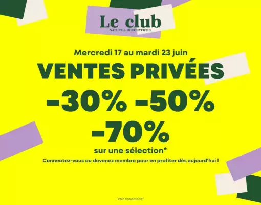 Nature et Découvertes (valable jusqu'au 23-06)