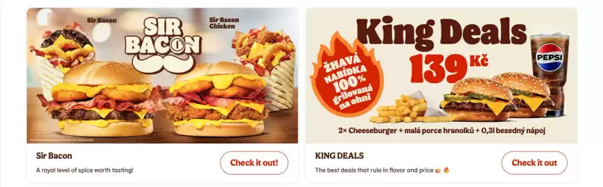 Burger King leták týden 25 Strana 1