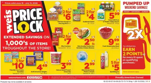 Weis Markets weekly ad week 25 Page 1