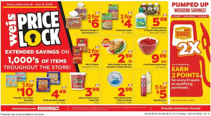Weis Markets weekly ad (valid until 25-06)
