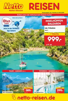 Netto Reisen Prospekt (gültig bis 31-07)