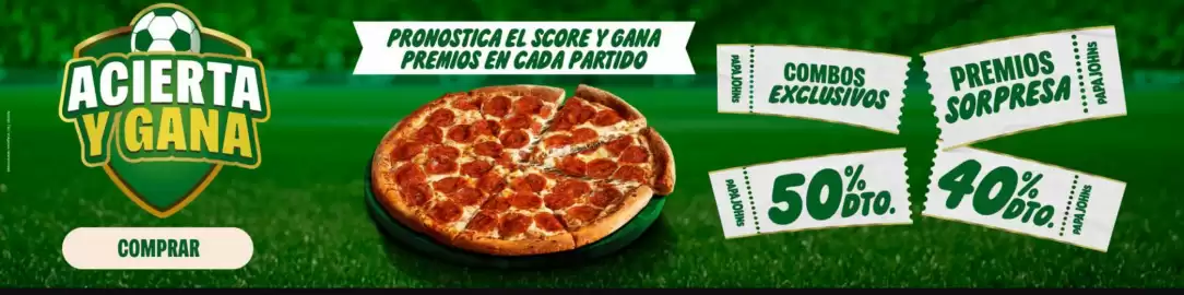 Catálogo Papa John's Página 1