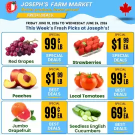 Joseph's Farm Market flyer week 25 Page 1