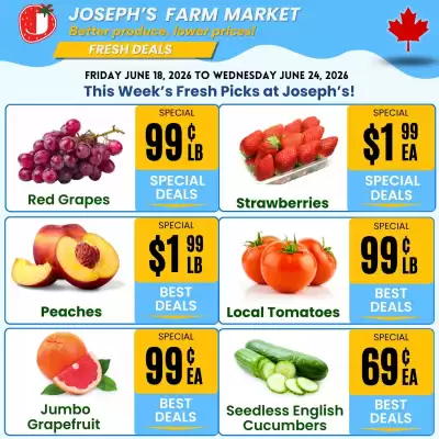 Joseph's Farm Market flyer (valid until 24-06)