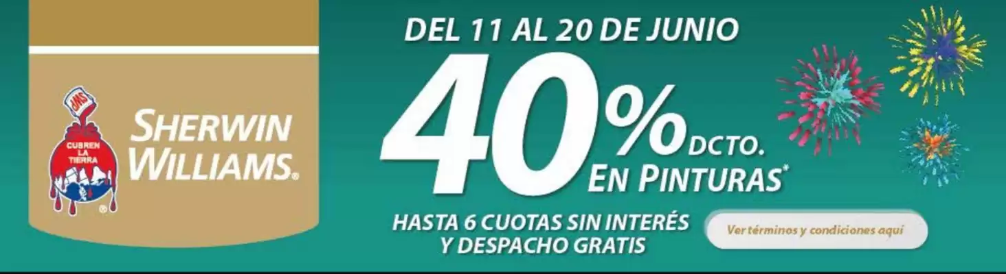 Sherwin Williams (válido hasta 20-06)