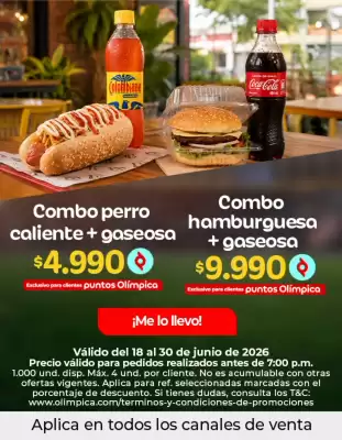 Olímpica (válido hasta 30-06)