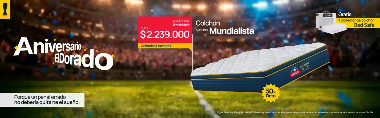 Colchones El Dorado (válido hasta 30-06)