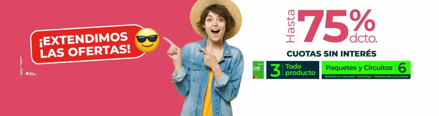 Viajes Falabella (válido hasta 21-06)