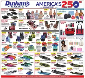 Dunham's Sports weekly ad week 25 Page 1