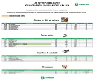 Catalogue Promocash semaine 25 page 1