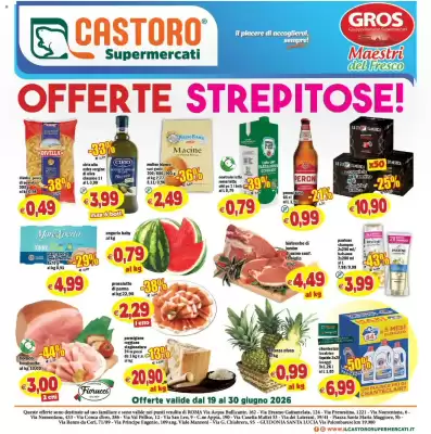 Volantino Il Castoro Supermercati (valido fino al 30-06)