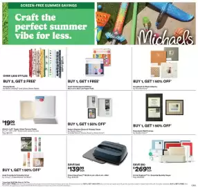 Michaels flyer week 25 Page 1