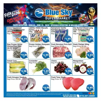Blue Sky Supermarket flyer (valid until 25-06)