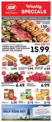Market Place IGA flyer (valid until 25-06)
