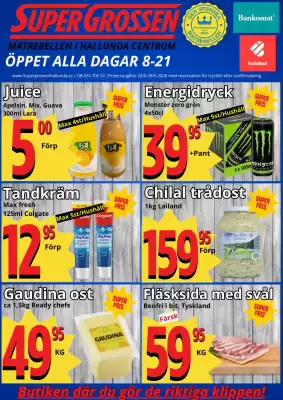 Supergrossen reklamblad