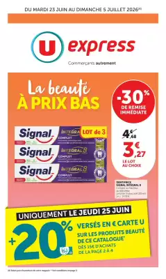 U Express (valable jusqu'au 5-07)