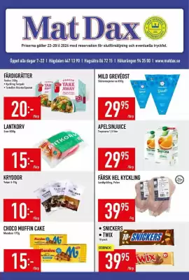 Matdax reklamblad (giltig till och med 28-06)