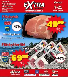 Extra Mjällby Stormarknad reklamblad vecka 26 Sida 1