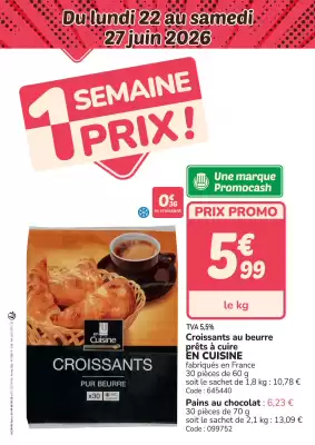 Promocash (valable jusqu'au 27-06)