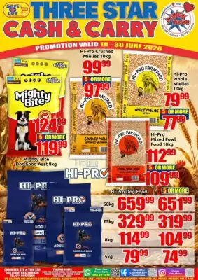 Three Star Cash and Carry (valid until 30-06)